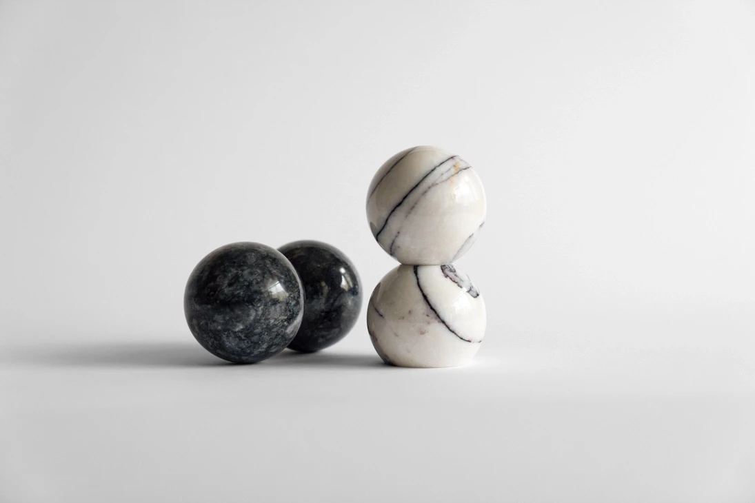 Bomb Leylak Mermer Dekoratif Obje