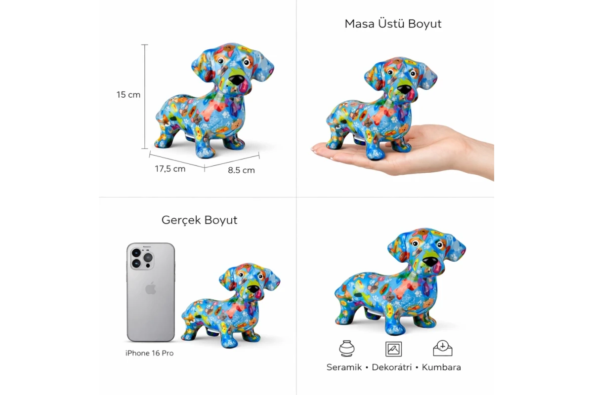 Dennis Sosis Mavi Köpek Kumbara