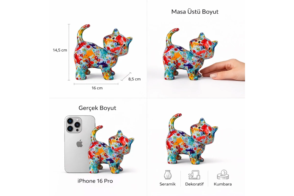 Kiki Mavi Kedi Kumbara