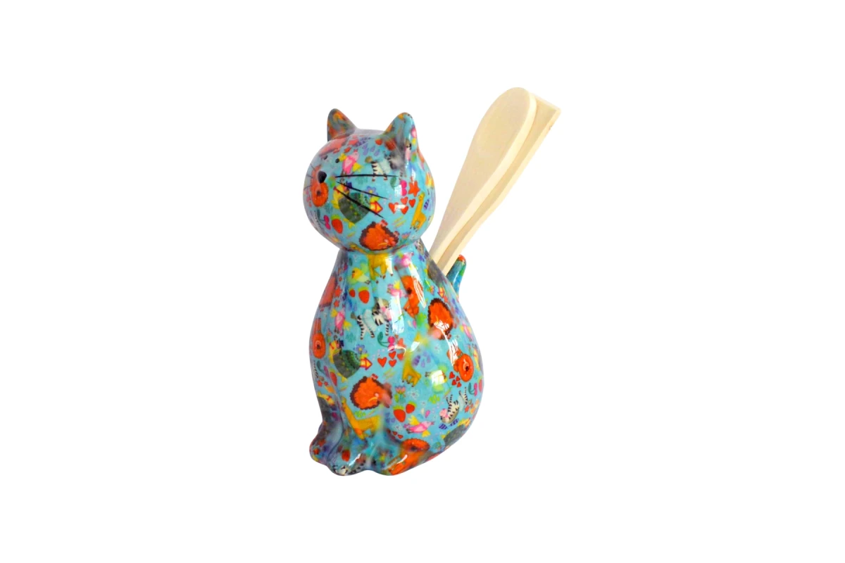 Caramel Mavi Kedi Kaşıklık